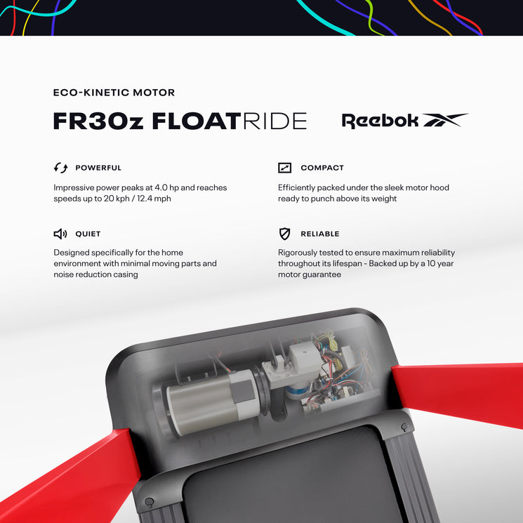 FR30z Floatride Treadmill - Red