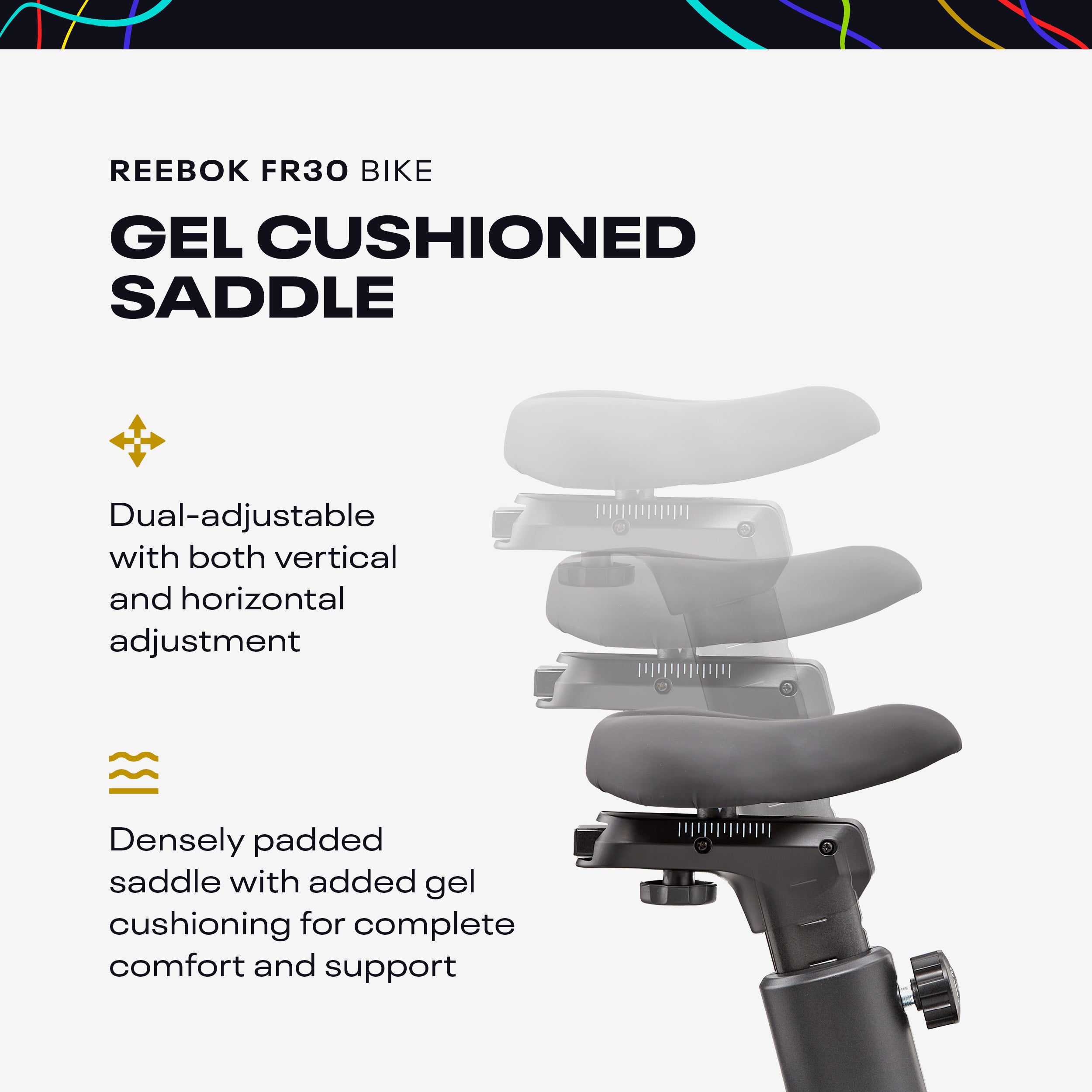 Saddle for exercise bike discount