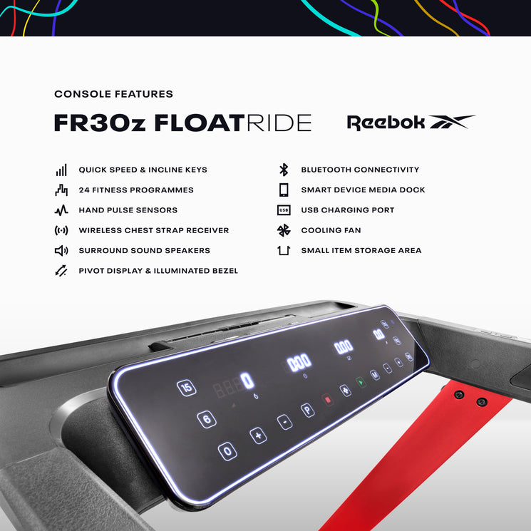 FR30z Floatride Treadmill - Red