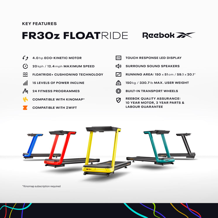 FR30z Floatride Treadmill - Red